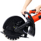 Electric 14" Cut Off Saw Wet/Dry Concrete Saw Cutter Guide Roller with Water Line Attachment Livingsource