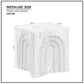 15.74'' Square Side Table Small Coffee Table Accent Table  Bedside Table for Living Room Bedroom,Nature Livingsource