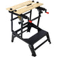Multifunctional Workbench, Portable Foldable Workbench, Holds Up to 550 Pounds, with Adjustable Jaws, Vertical Clamping and Four Adjustable Rotating Pins, Suitable for DIY, Woodworking Livingsource