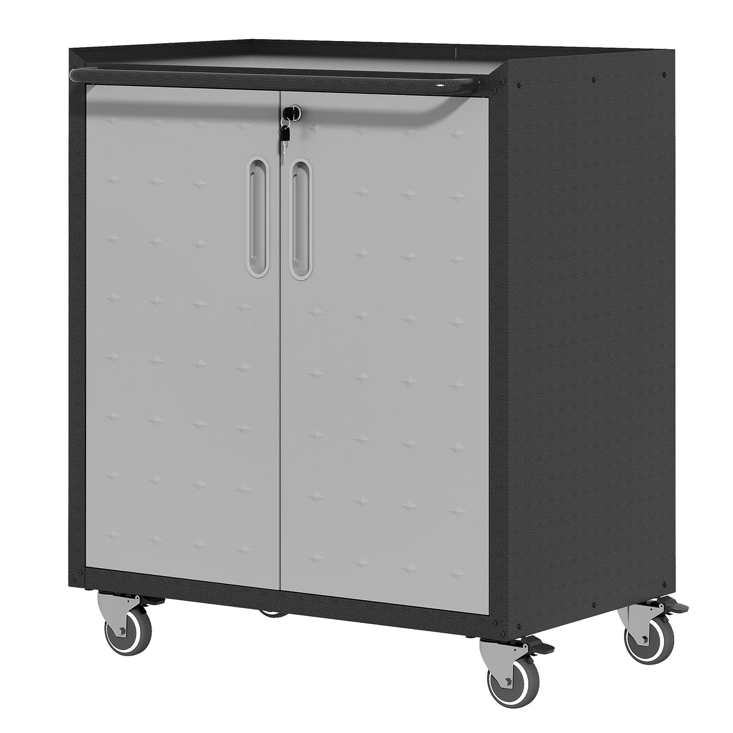 Heavy-Duty Metal Garage Storage Cabinet with Wheels - Sturdy and Durable Tool Storage Cabinet for Garage, Office, and Home Organizer Solutions SolidRoot Buy Furniture USA