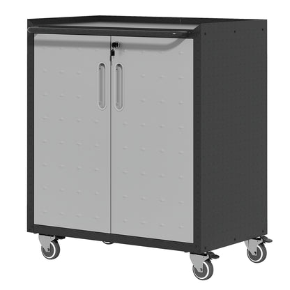 Heavy-Duty Metal Garage Storage Cabinet with Wheels - Sturdy and Durable Tool Storage Cabinet for Garage, Office, and Home Organizer Solutions SolidRoot Buy Furniture USA