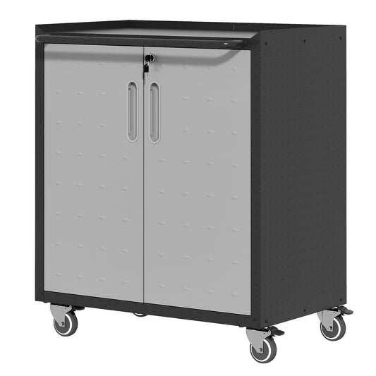 Heavy-Duty Metal Garage Storage Cabinet with Wheels - Sturdy and Durable Tool Storage Cabinet for Garage, Office, and Home Organizer Solutions SolidRoot Buy Furniture USA