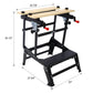 Multifunctional Workbench, Portable Foldable Workbench, Holds Up to 550 Pounds, with Adjustable Jaws, Vertical Clamping and Four Adjustable Rotating Pins, Suitable for DIY, Woodworking Livingsource