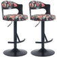 Adjustable Swivel Bar stool Solid wood backrest for Kitchen Counter and Dining Room 2pcs Black Livingsource