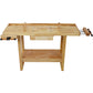 55-Inch Wood Workbench - Wooden Workbench for Garage Workshop and Home,with Bar Clamps Set 12 inch x 3inch Throat,Pack of 4 Livingsource