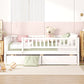 Full Size Daybed Wood Bed with Two Drawers , White - SolidRoot Buy Furniture USA