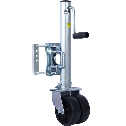 Trailer Jack, Boat Trailer Jack 34.5 in, Bolt-on Trailer Tongue Jack Weight Capacity 1500 lb, with PP Wheels and Handle for Lifting RV Trailer, Horse Trailer, Utility Trailer, Yacht Trailer Livingsource