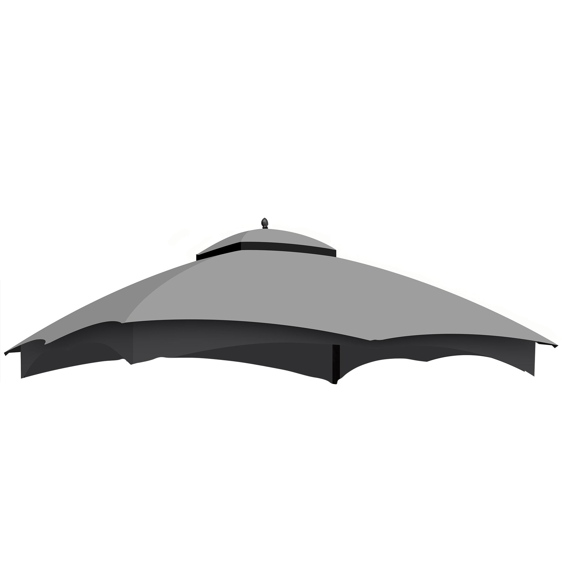 Replacement Canopy Top for Lowe's Allen Roth Heavy Duty Gazebo Roof Gazebo Top with Air Vent 10X12 Gazebo CoverReplacement Top Only (Grey) SolidRoot Buy Furniture USA