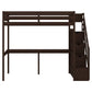 Twin Size Loft Bed with Storage Staircase and Built-in Desk, Espresso (Old SKU:GX000903AAP) - SolidRoot Buy Furniture USA