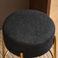 24" Tall, Round Bar Stools, Set of 2 - Contemporary upholstered dining stools for kitchens, coffee shops and bar stores - Includes sturdy hardware support legs Livingsource