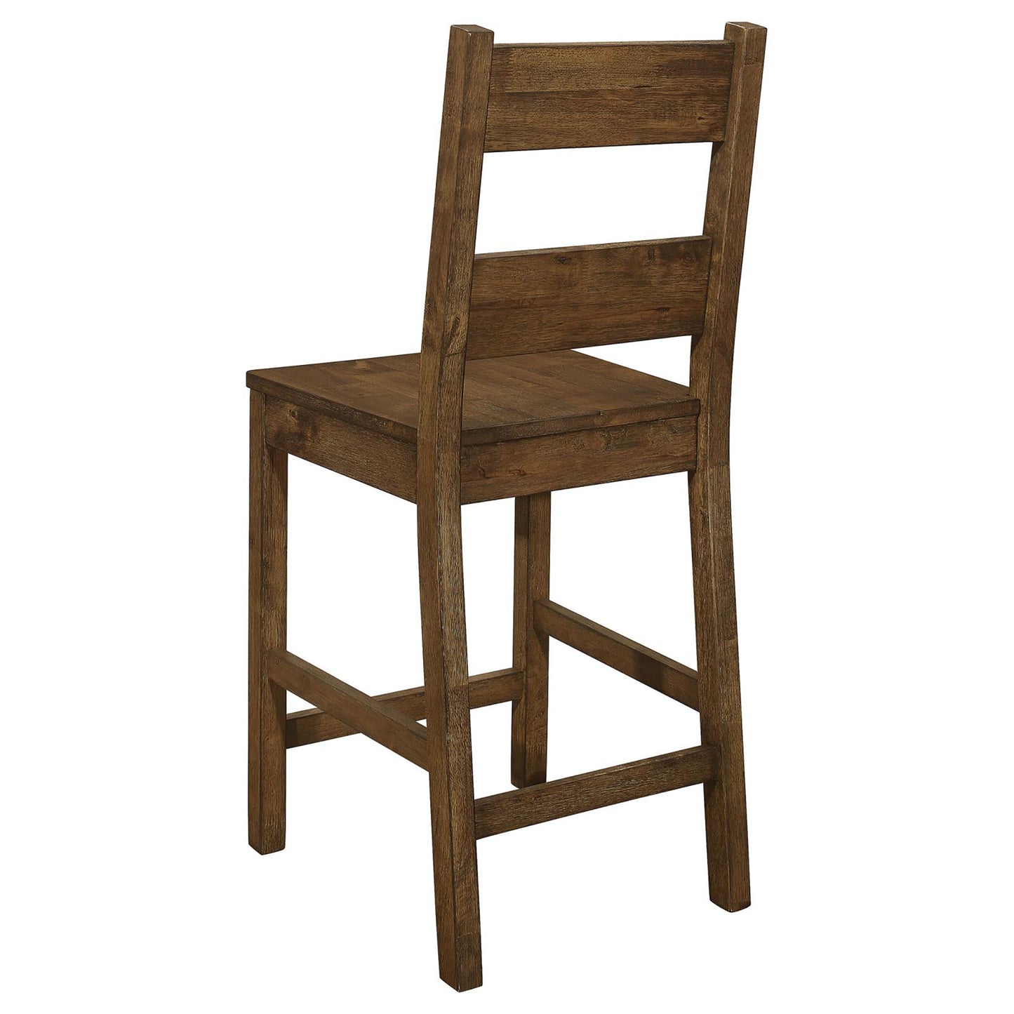 Rustic Golden Brown Ladder Back Counter Height Stools (Set of 2)