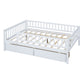 Full Size Daybed Wood Bed with Two Drawers , White - SolidRoot Buy Furniture USA