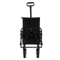 Minimeetall Multi-use Bag Collapsible Foldable Wagon Cart Beach Wagon Heavy Duty Utility Cart Utility Wagon Grocery Cart for for Camping ,3pcs  plastic Liner bag /Cover ,black Livingsource