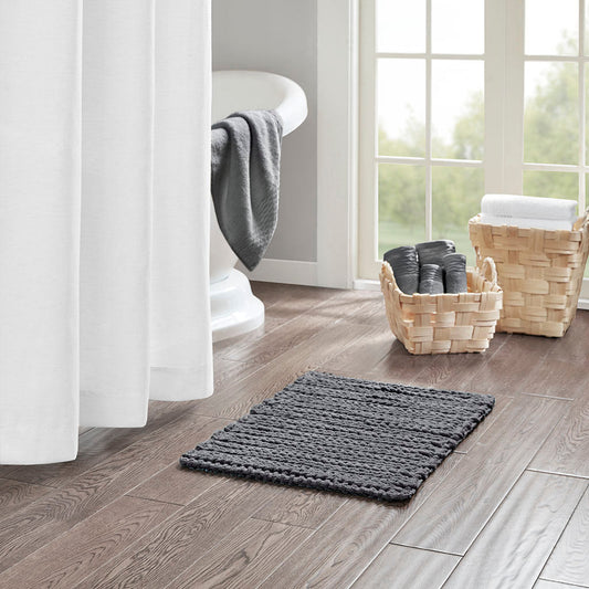 100% Cotton Chenille Chain Stitch Rug Livingsource