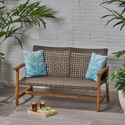 HAMPTON WOOD + WICKER LOVESEAT SolidRoot Buy Furniture USA