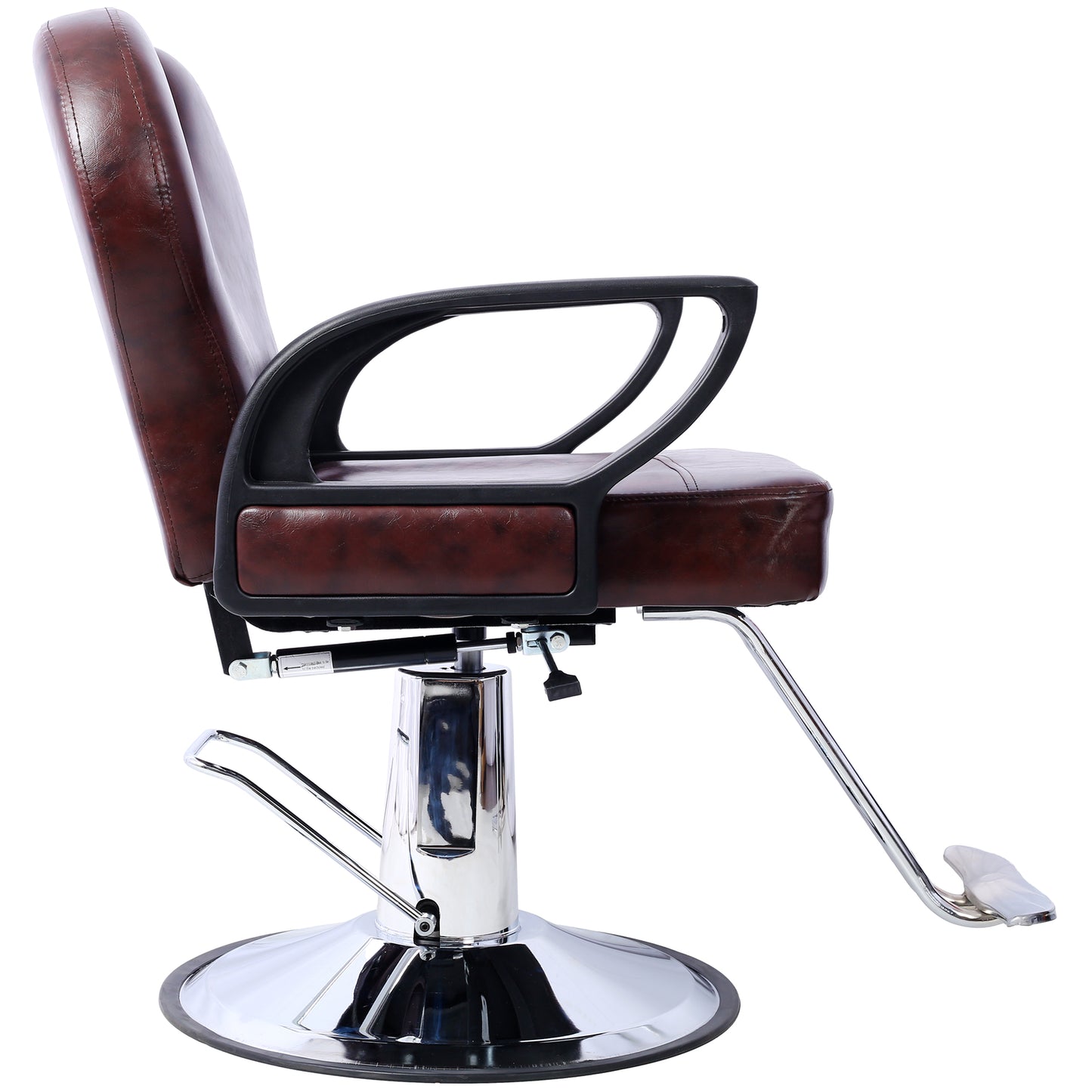 Hair Stylist All Purpose Barber Chair for Barbershop Salon Chair,Heavy Duty Hydraulic Barber Chair Spa Furniture Shampoo Reclining Extra Wider Seat Beauty Hair Salon Equipment ,brown