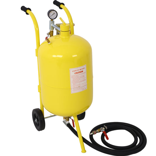10Gal Pot Sandblaster, 125 Psi Pressure Sand Blasting Complete Kit for Paint, Stain, Rust Removal and Special Surface Treatment of Material SolidRoot Buy Furniture USA