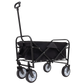 Minimeetall Multi-use Bag Collapsible Foldable Wagon Cart Beach Wagon Heavy Duty Utility Cart Utility Wagon Grocery Cart for for Camping ,3pcs  plastic Liner bag /Cover ,black Livingsource