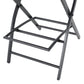 Outdoor Wicker Barstools Faux Rattan Patio Bar Stools Foldable Chair, Multibrown, Set of 2 - SolidRoot Buy Furniture USA