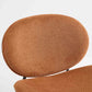 Mid-Century Modern Shell Chair Single Side Chair Tripod,Orange fabric Lounge Chair in Walnut Finish Comfortable Backrest,Orange color,SW1871OG Livingsource