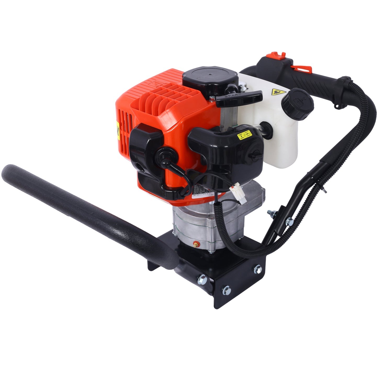 V-Type 52CC 2 Stroke Gas Post Hole Digger One Man Auger EPA Machine Plant Soil Digging Fence,red