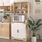 Pantry Cabinet with 2 Doors, 3-Tier Modern Kitchen Cabinet with Shelves, Freestanding Larder Cupboard, Kitchen Pantry Storage Cabinet for Kitchen, Dining Room Livingsource