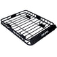 Rooftop Cargo Carrier Basket Motoring Roof Rack,Top Mount Roof Rack 42" black steel - SolidRoot Buy Furniture USA
