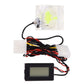 PC Computer 3-Way Flow Meter Digital Temperature Gauge for Water Cooling System Package Livingsource