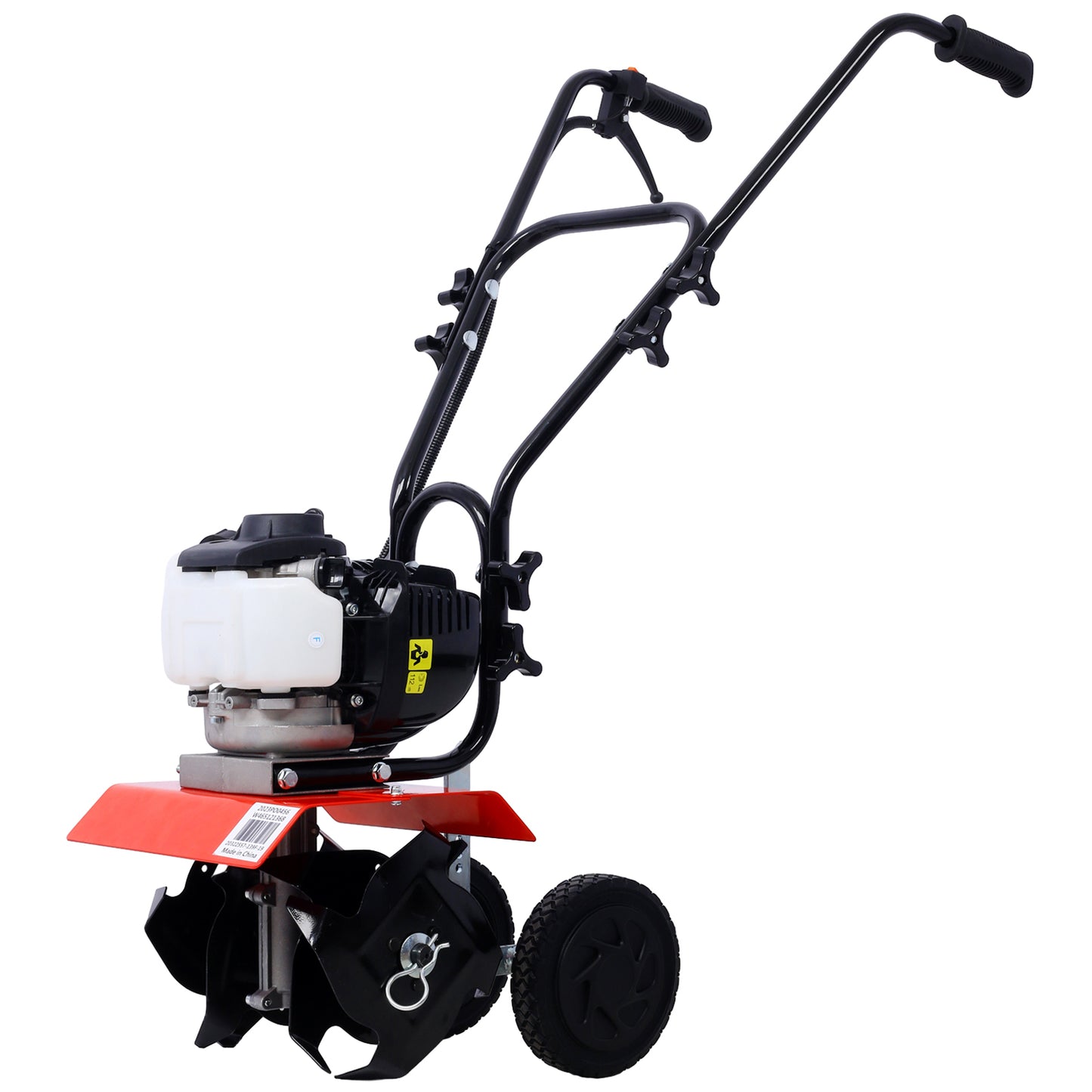 Mini Tiller Cultivator, Powerful 37.7cc 4-stroke Viper Engine, Gear Drive Transmission, Mini Cultivator with 4-Cycle  Engine