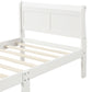 Wood Platform Bed Twin Bed Frame Mattress Foundation Sleigh Bed with Headboard/Footboard/Wood Slat Support - SolidRoot Buy Furniture USA