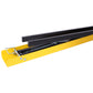 Saw Horses 2 Pack, Folding Portable Work Horse with Fast Open Legs, Convenient Handle, Heavy Duty Steel Sawhorse for Garage, Workshop, Fully Assembled,yellow+black color Livingsource