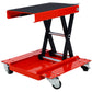 1100lb Motorcycle lift with dolly Jack,Scissor Lift Jack Wide Deck,Front Rear Center Tire Wheel Engine Stand ,Portable Bike Rack Livingsource