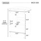 20" Bathroom Vanity with Sink, Vanity Cabinet with Door Shelf and Adjustable Shelf, Green Livingsource