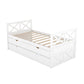 Multi-Functional Daybed with Drawers and Trundle, White - SolidRoot Buy Furniture USA