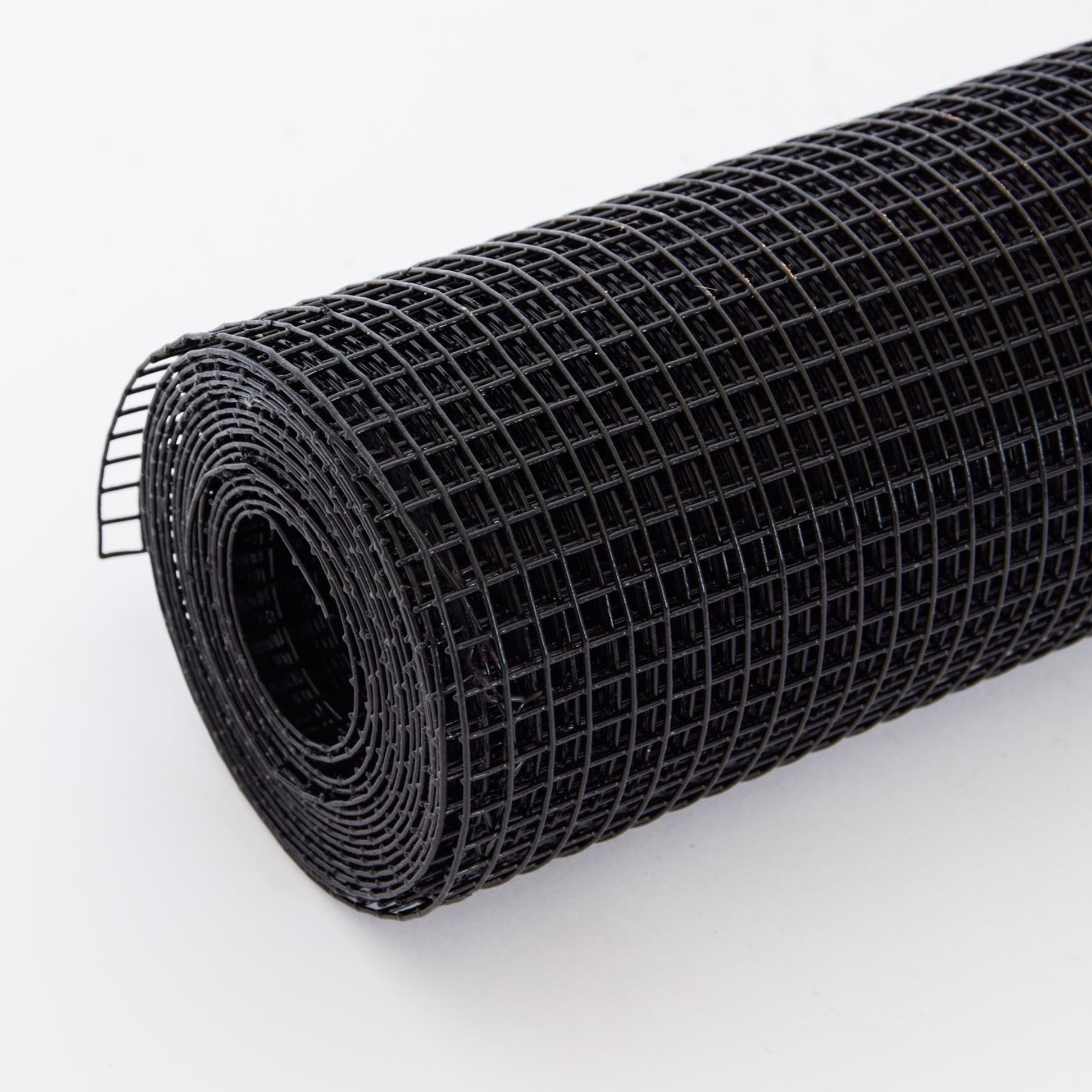24 inch×100 ft Black Vinyl Coated Hardware Cloth, 21 Gauge 1/4 inch Black PVC Hardware Cloth, Black Welded Wire Fence Supports Poultry-Netting Cage-Home Improvement and Chicken Coop SolidRoot Buy Furniture USA