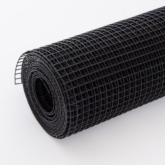24 inch×100 ft Black Vinyl Coated Hardware Cloth, 21 Gauge 1/4 inch Black PVC Hardware Cloth, Black Welded Wire Fence Supports Poultry-Netting Cage-Home Improvement and Chicken Coop SolidRoot Buy Furniture USA