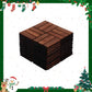 Acacia Wood Interlocking Deck Tiles Checker Pattern, 10PCS 12" x 12" Square Brown Acacia Hardwood Outdoor Flooring for Patio, Bancony, Pool Side,... - SolidRoot Buy Furniture USA