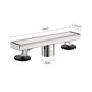 12 Inches Linear Shower Drain with Removable Cover, 304 Stainless Shower Drain  Included Hair Strainer and Leveling Feet - SolidRoot Buy Furniture USA