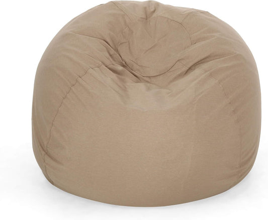 5-Foot Comfortable High-Density Shredded Foam Bean Bag Chair for Kids and Adults, with Removable Microsuede Cover, Ideal Reading and Bedroom Floor Lounge, Tuscany SolidRoot Buy Furniture USA