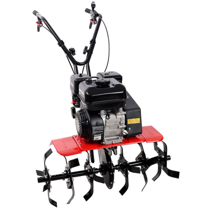 Heavy duty Power tiller, 7HP Gas Engine 212CC, 6 Blades 32.5' Wide and 10' Deep Cultivator - Garden Soil Prep for Planters and Vegetable Beds and More. SolidRoot Buy Furniture USA