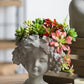 Cement Bust Wall Planter - Indoor Outdoor Home Garden Decor, 8" x 4" x 9" - SolidRoot Buy Furniture USA