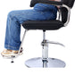 Stainless steel frame,Fashion style Hair Salon Chair Styling Heavy Duty Hydraulic Pump Barber Chair Beauty Shampoo Barbering Chair for Hair Stylist Women Man,with Barber Cape (Black) Livingsource