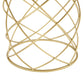 Golden Side table [MDF TOP+ METAL FRAME] Livingsource