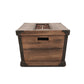 Outdoor Patio Concrete Fire table, Rectangle Gas Burning 56-Inch Fire Pit - 50,000 BTU, Wood Pattern Fire Table, Brown (Tank Cover not Included) - SolidRoot Buy Furniture USA