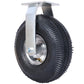4PCS 10IN CASTER pneumatic tire(2PCS SWIVEL+2PCS RIGID), Caster Wheel, Swivel Plate, Steel Hub with Ball Bearings, 5/8-Inch Bore Centered Axle -black Livingsource