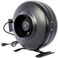 6-Inch 412 CFM Inline Duct Fan: Air Circulation Vent Blower for Hydroponics, Basements, and Kitchens Livingsource