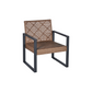 4-Piece Patio Furniture Set Outdoor Balcony Porch Garden Backyard Lawn Furniture Acacia Wood Table Top, Morden Black and Light Brown - SolidRoot Buy Furniture USA