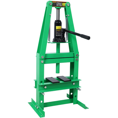 Hydraulic Power Units, 6-Ton Benchtop Hydraulic A-Frame Shop Press with Press Plates, Hydraulic 6 Ton Garage Floor Adjustable Shop Press with Plates, Hydraulic Press, Hydraulic Shop Press,Green Livingsource