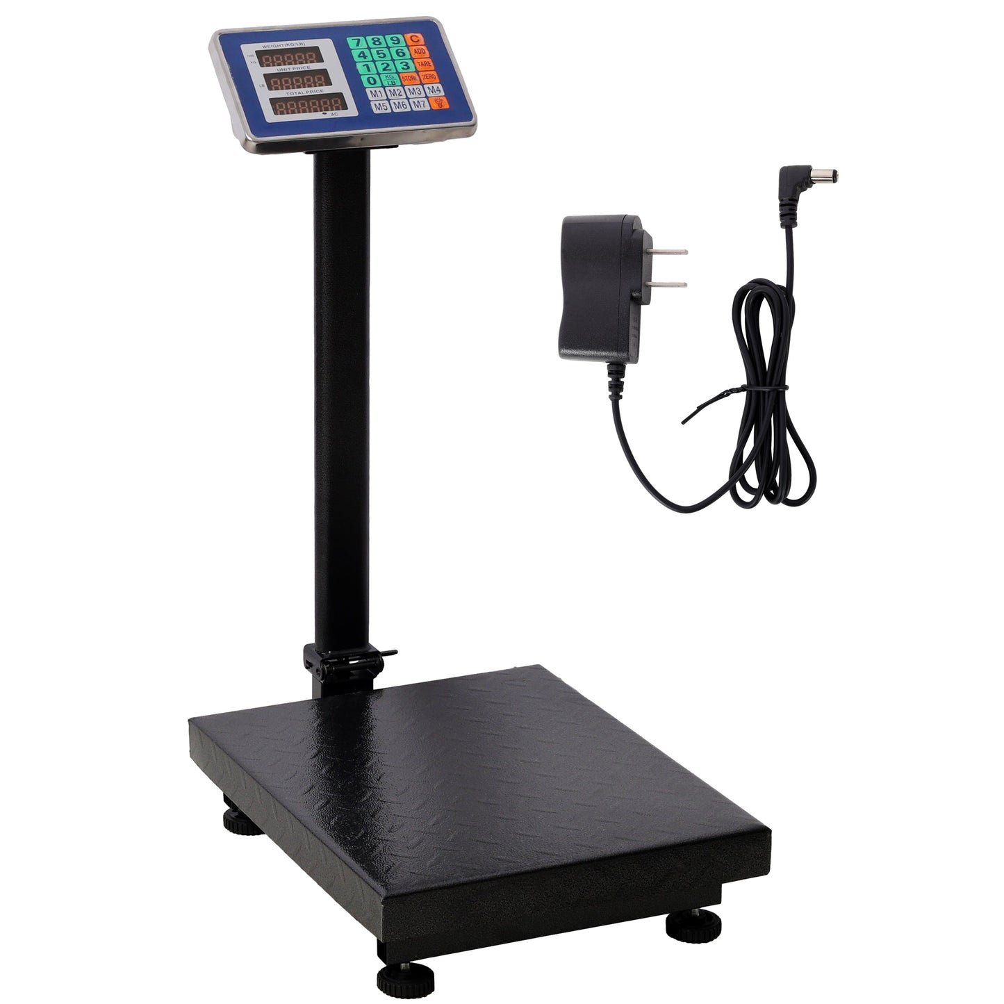 660lbs Weight Computing Digital Scale Floor Platform Scale,0.1 lbs Accuracy Computing Floor Scale with LB/KG, Tare, Price Calculator, Black color SolidRoot Buy Furniture USA