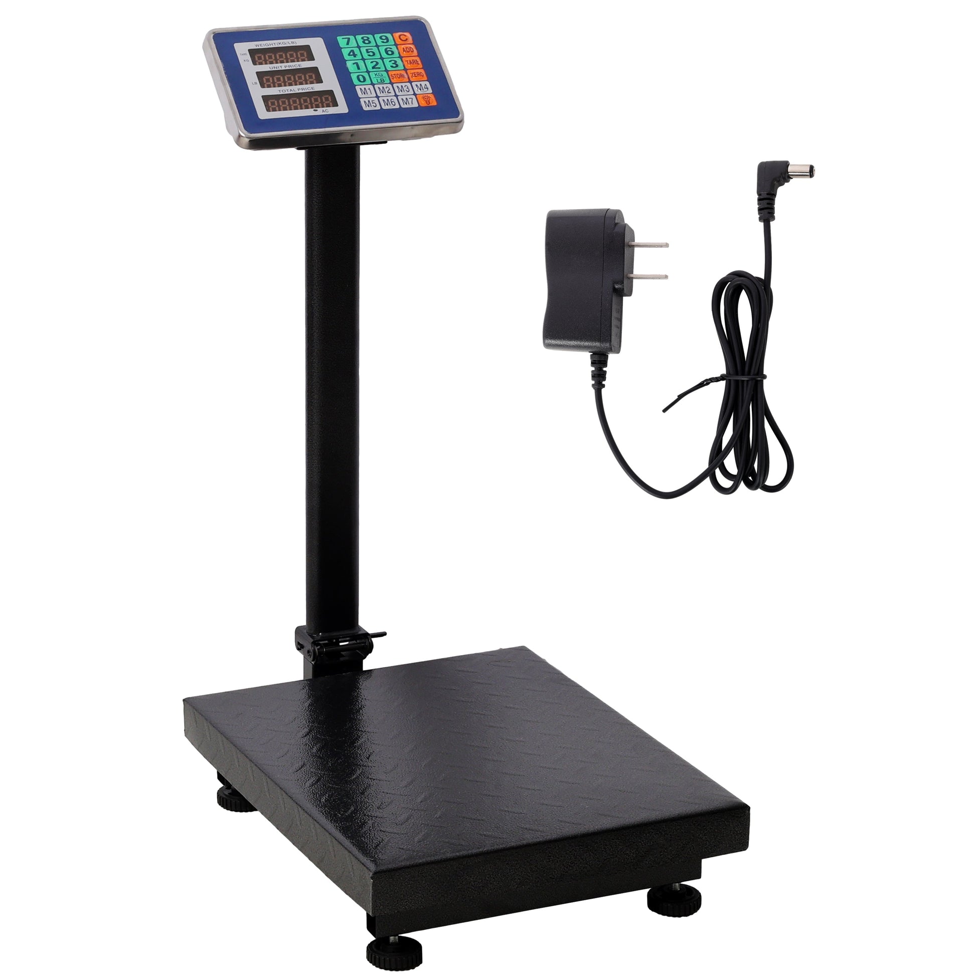 660lbs Weight Computing Digital Scale Floor Platform Scale,0.1 lbs Accuracy Computing Floor Scale with LB/KG, Tare, Price Calculator, Black color SolidRoot Buy Furniture USA